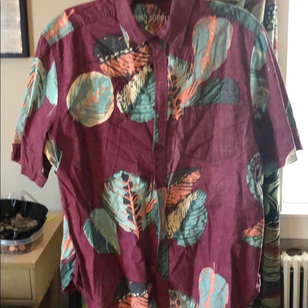 Men’s All Over Print SS Button Down